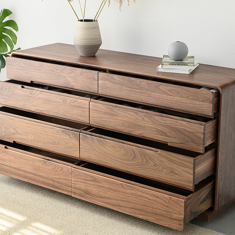 Modern Storage Chest Solid Wood Storage Chest Dresser with 8 Drawers