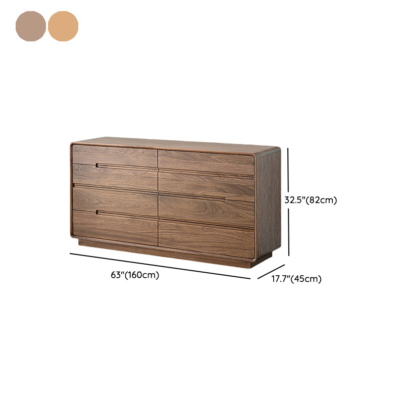 Modern Storage Chest Solid Wood Storage Chest Dresser with 8 Drawers