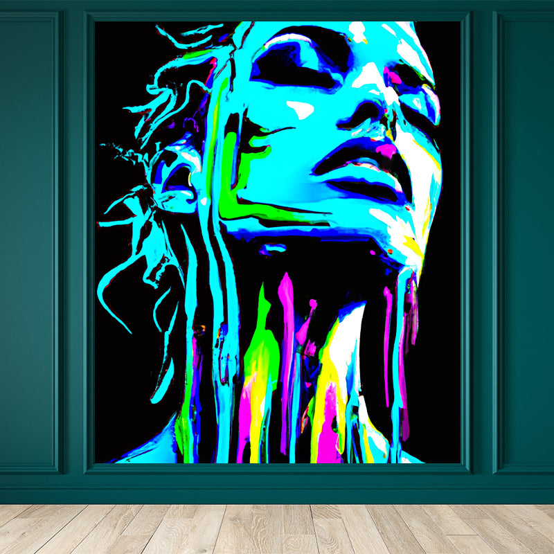 Portraiture Illustration Wall Mural Wallpaper Sitting Room Wall Mural