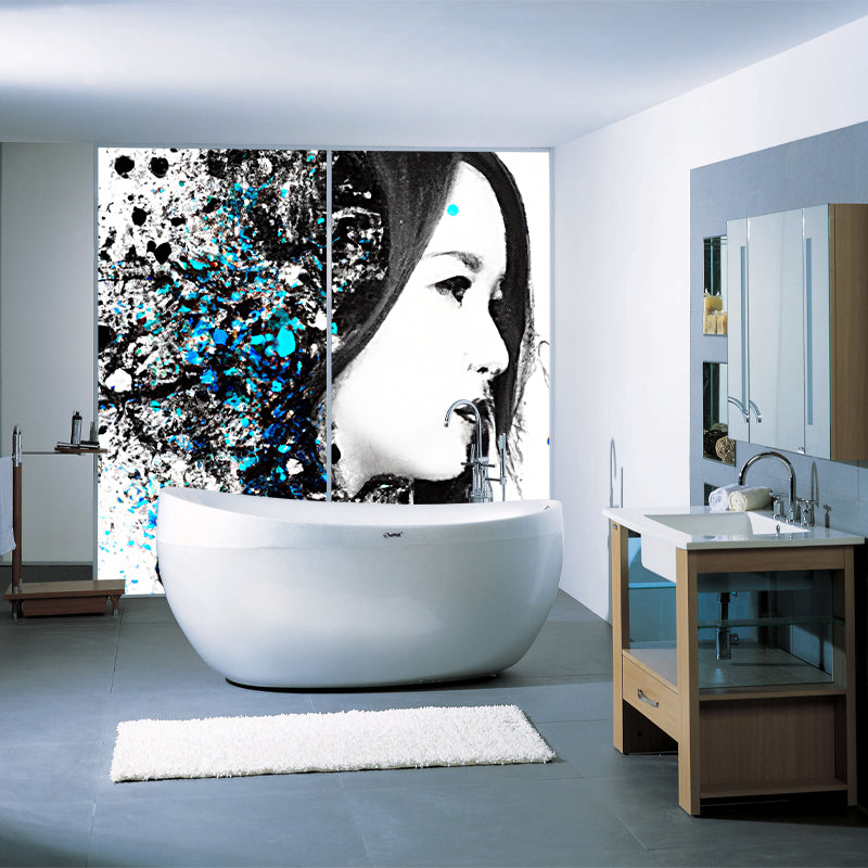 Portraiture Illustration Wall Mural Wallpaper Sitting Room Wall Mural