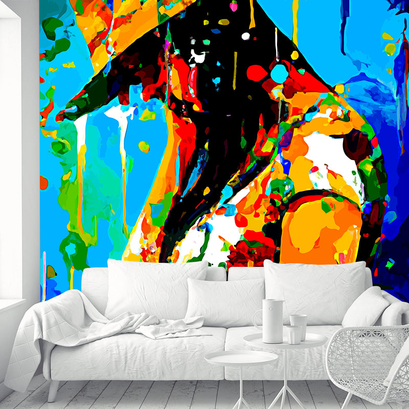 Portraiture Illustration Wall Mural Wallpaper Sitting Room Wall Mural