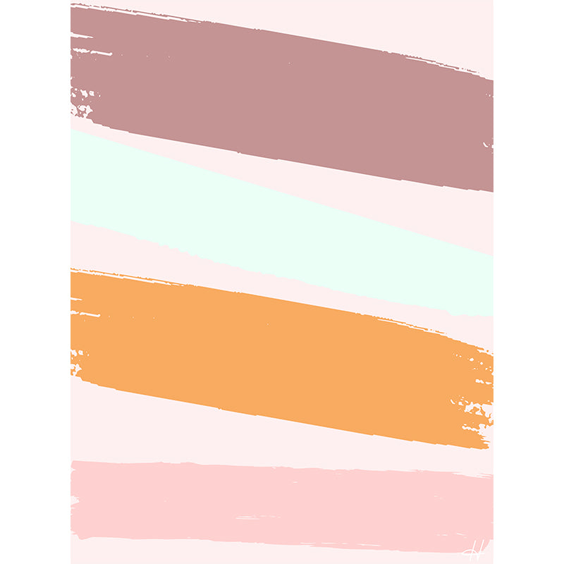 Abstract Style Illustration Wallpaper Environment Friendly Sitting Room Wall Mural