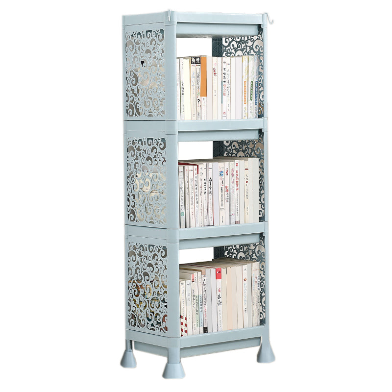 Contemporary Plastic Book Shelf Freestanding Standard Kids Bookshelf