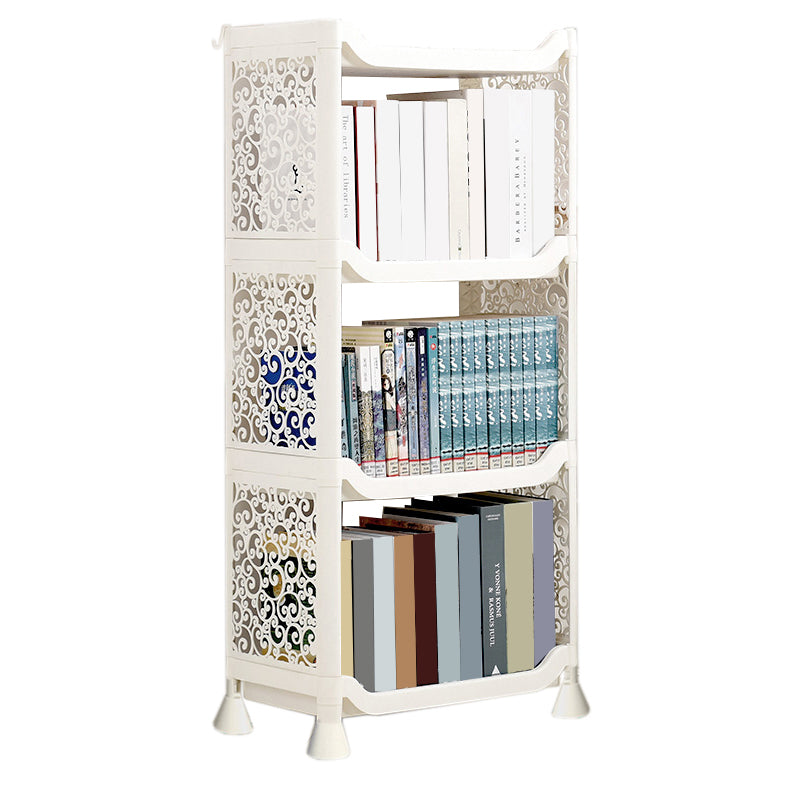 Contemporary Plastic Book Shelf Freestanding Standard Kids Bookshelf