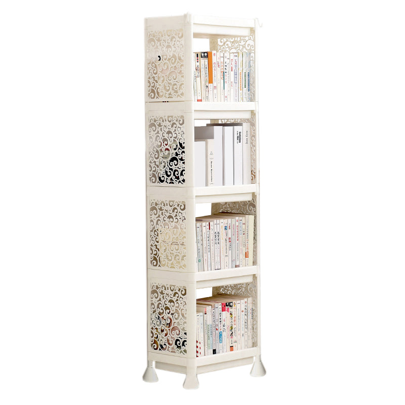 Contemporary Plastic Book Shelf Freestanding Standard Kids Bookshelf