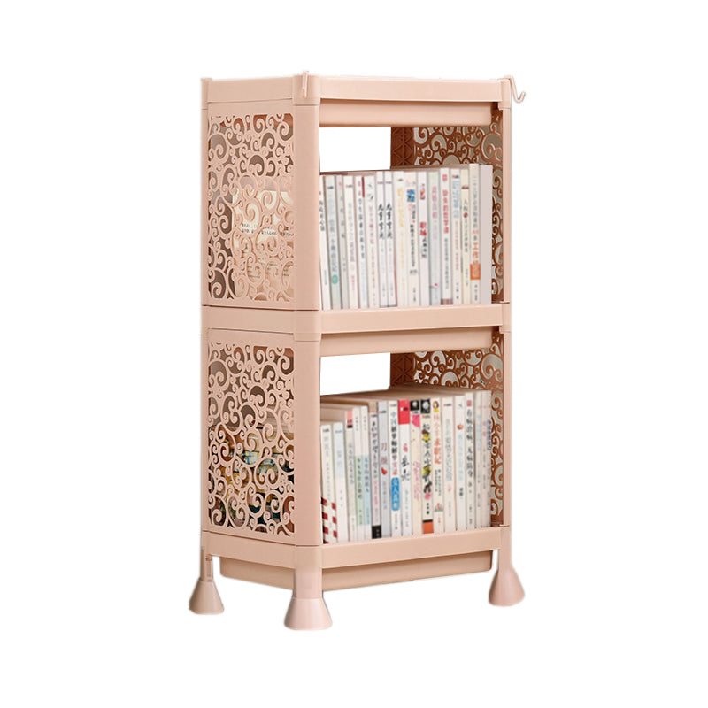 Contemporary Plastic Book Shelf Freestanding Standard Kids Bookshelf