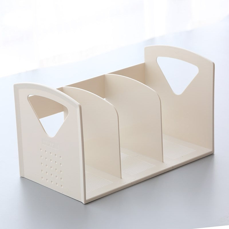 Contemporary Plastic Shelf Tabletop Standard Kids Bookcase in 34"L X 19"W X 21.5"H