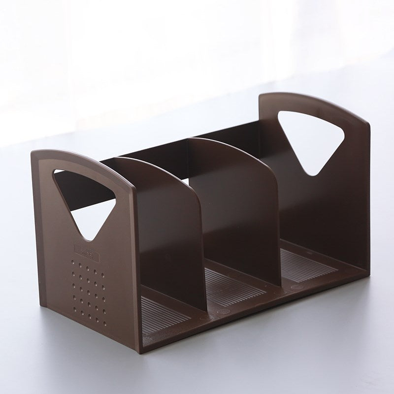 Contemporary Plastic Shelf Tabletop Standard Kids Bookcase in 34"L X 19"W X 21.5"H