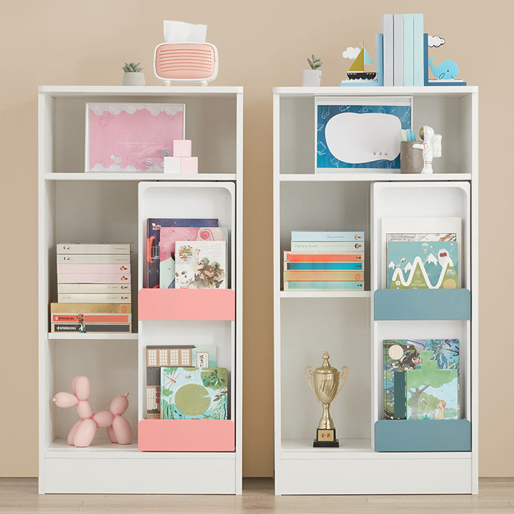 Scandinavian Standard Kids Bookcase Manufactured Wood Shelf Closed Back