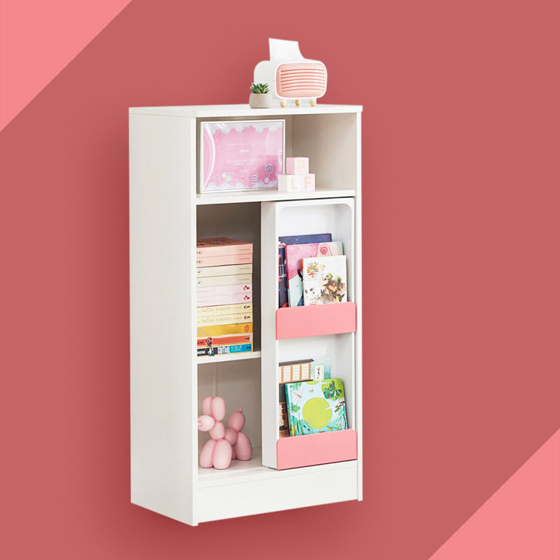 Scandinavian Standard Kids Bookcase Manufactured Wood Shelf Closed Back