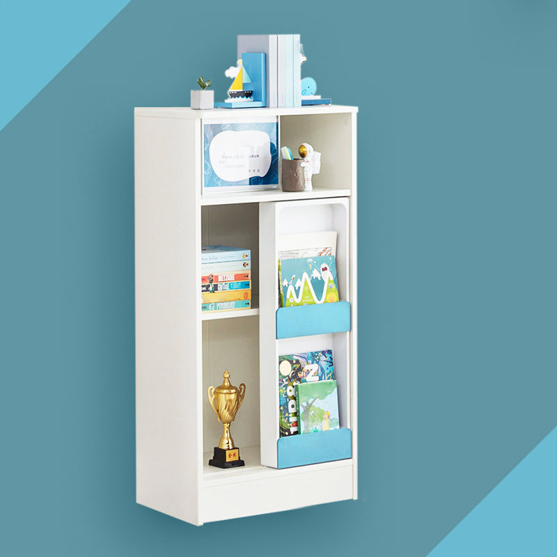 Scandinavian Standard Kids Bookcase Manufactured Wood Shelf Closed Back