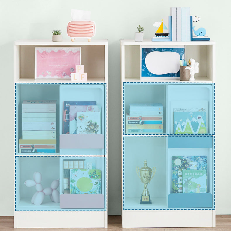 Scandinavian Standard Kids Bookcase Manufactured Wood Shelf Closed Back
