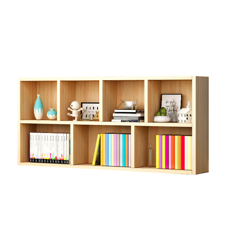 Contemporary Solid Wood Cubby Storage Bookcase Freestanding Bookcase