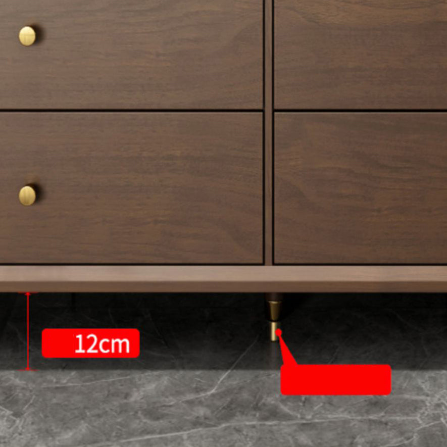 Wooden Chest Contemporary Glam Storage Chest Dresser with Drawers