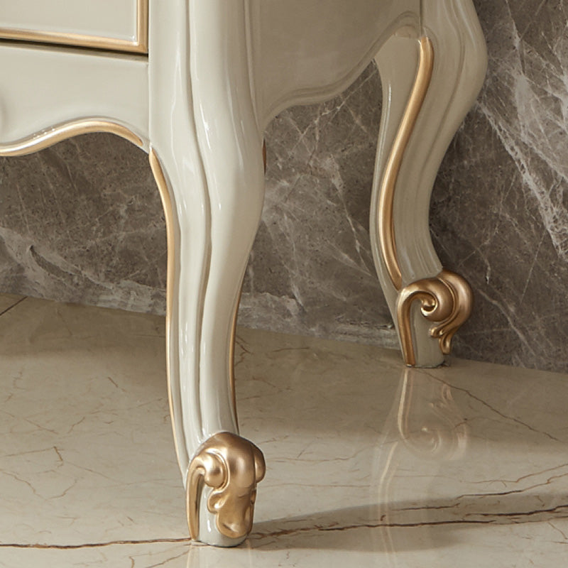 Classic Glam Dresser Wooden Storage Chest Dresser with 5 Drawers