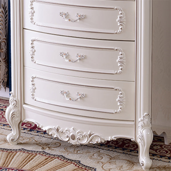 Classic Glam Dresser Wooden Storage Chest Dresser with 5 Drawers