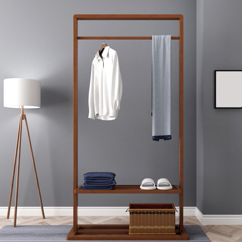 Contemporary Storage Wardrobe Bedroom Wooden Armoire with Shelves