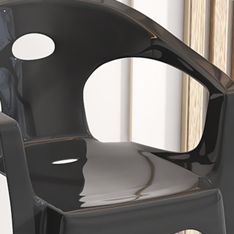 Modern Square Patio Dining Table 1/5 PCS Dining Set with Acrylic Chairs for Outdoors