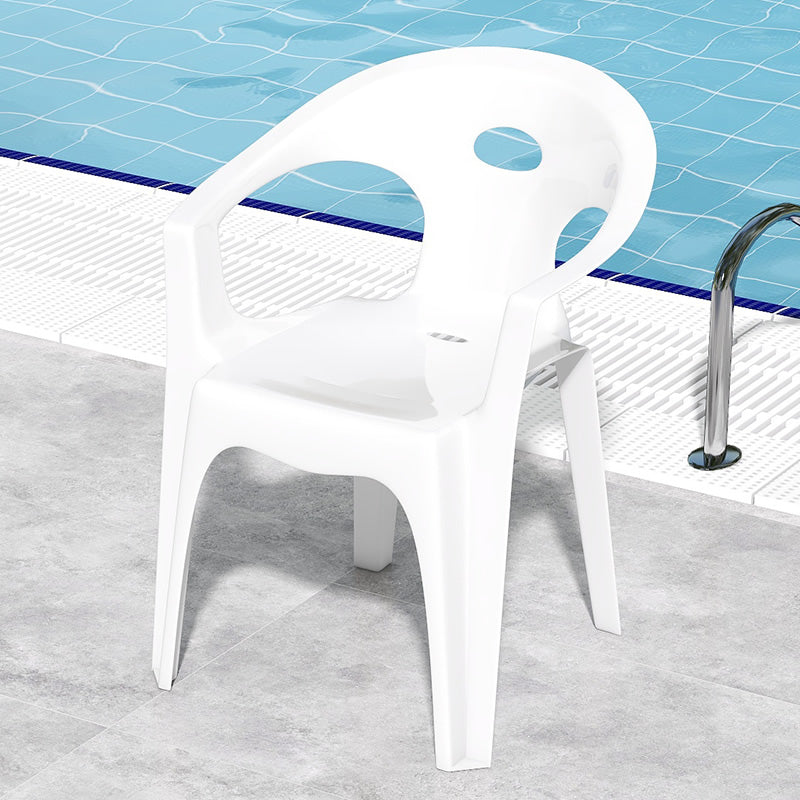 Modern Square Patio Dining Table 1/5 PCS Dining Set with Acrylic Chairs for Outdoors