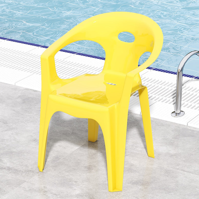 Modern Square Patio Dining Table 1/5 PCS Dining Set with Acrylic Chairs for Outdoors