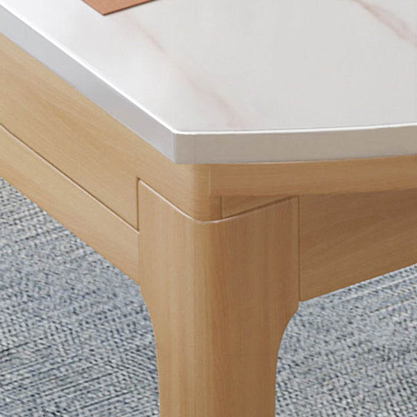Round 4-foot Table Simplicity Style Faux Marble Dining Site Table with Drop-Leaf