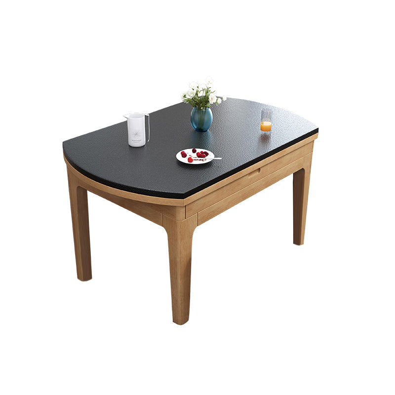 4-foot Dining Site Table Stone Drop-Leaf Dinette Table for Home