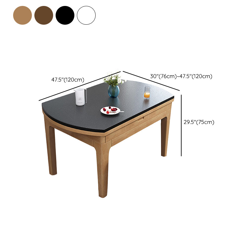 4-foot Dining Site Table Stone Drop-Leaf Dinette Table for Home