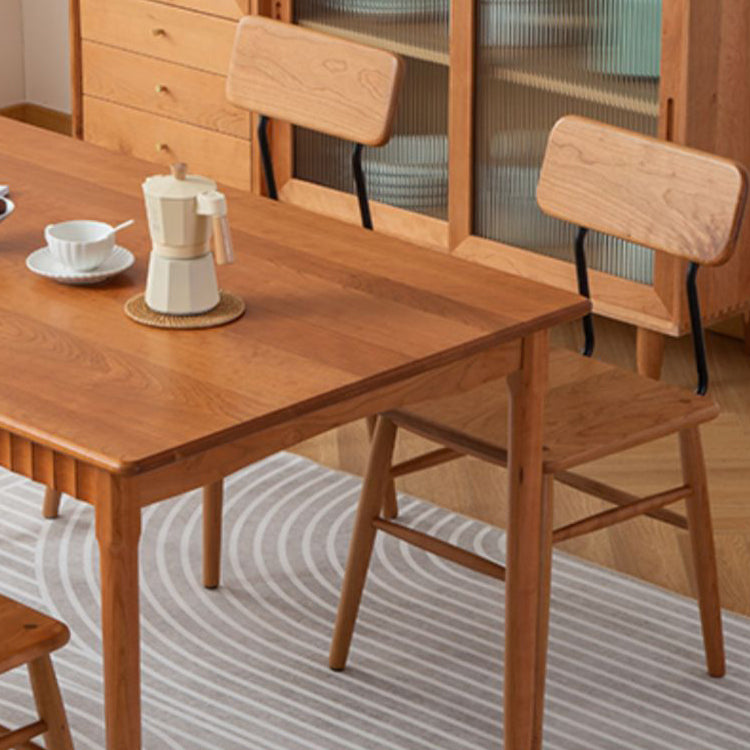 1/4/5 Pieces Dining Room Furniture Set Solid Wood Table and Bench Set