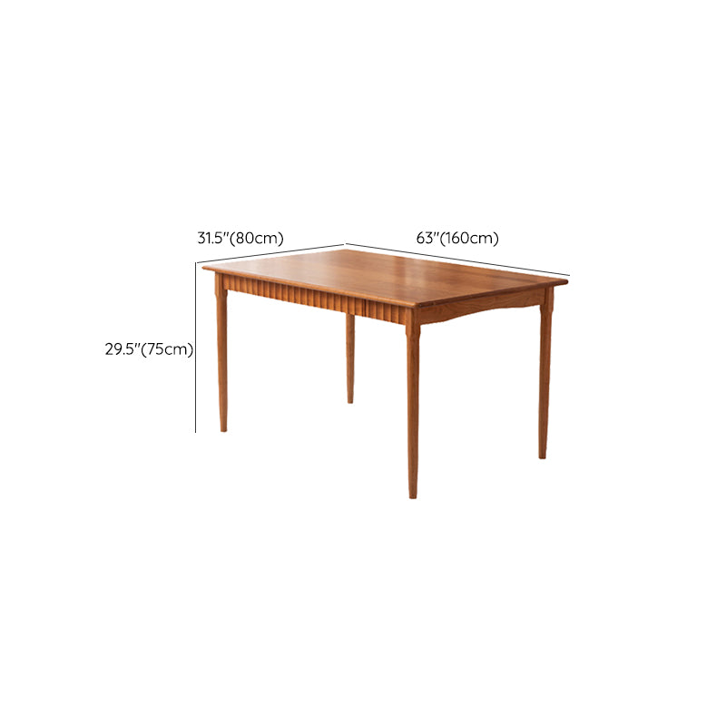 1/4/5 Pieces Dining Room Furniture Set Solid Wood Table and Bench Set