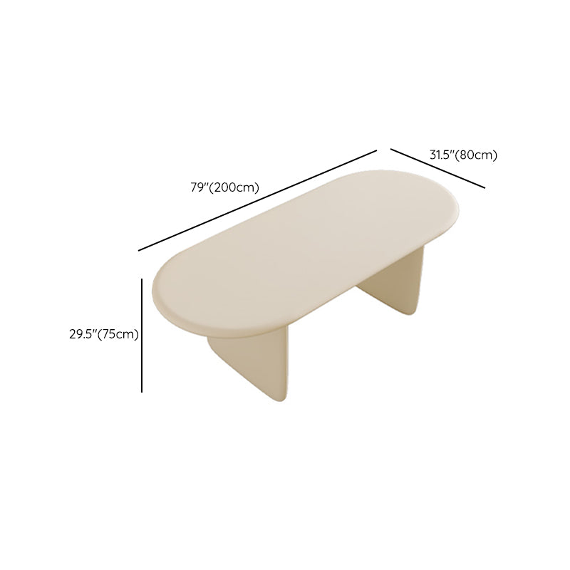 Oval 1/2/5 Piece Dining Table Sets Contemporary White Dining Room Set