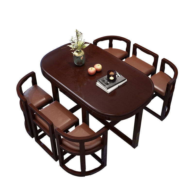 7 Piece Dining Room Chair and Table Set Contemporary Dining Table Sets