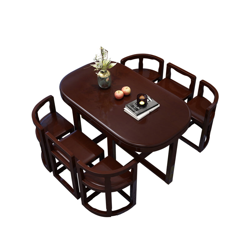 7 Piece Dining Room Chair and Table Set Contemporary Dining Table Sets