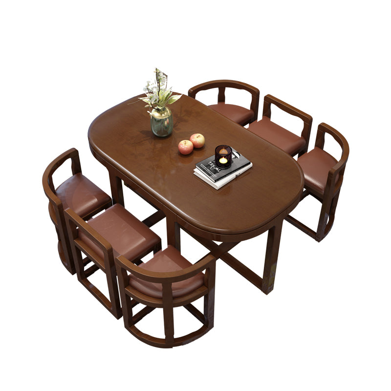 7 Piece Dining Room Chair and Table Set Contemporary Dining Table Sets