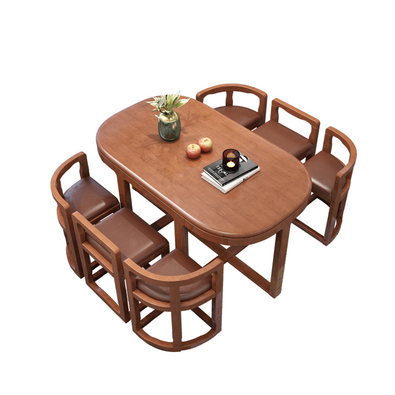7 Piece Dining Room Chair and Table Set Contemporary Dining Table Sets
