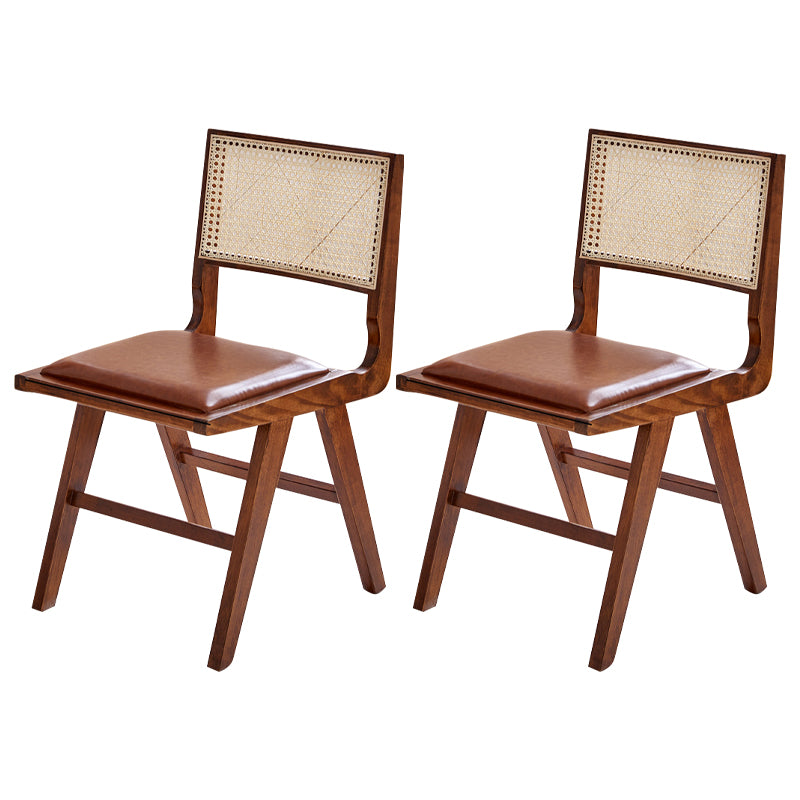 Contemporary Side Chair Wood Open Back Dining Room Chair for Dining Room