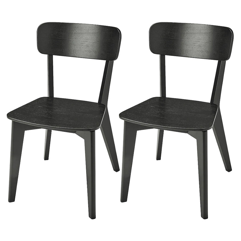 Contemporary Style Side Chair Wood Open Back Dining Room Chair for Dining Room