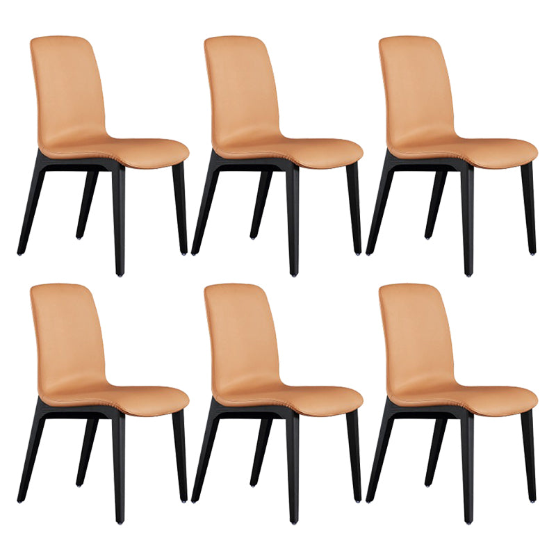 Contemporary Style Side Chair Wood Solid Back Dining Room Chair for Dining Room