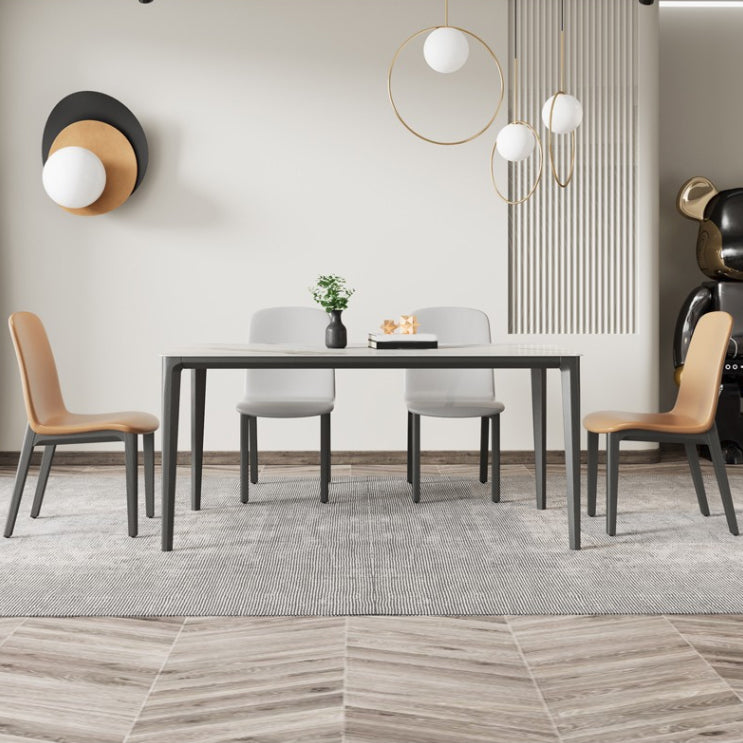 Contemporary Style Side Chair Wood Solid Back Dining Room Chair for Dining Room
