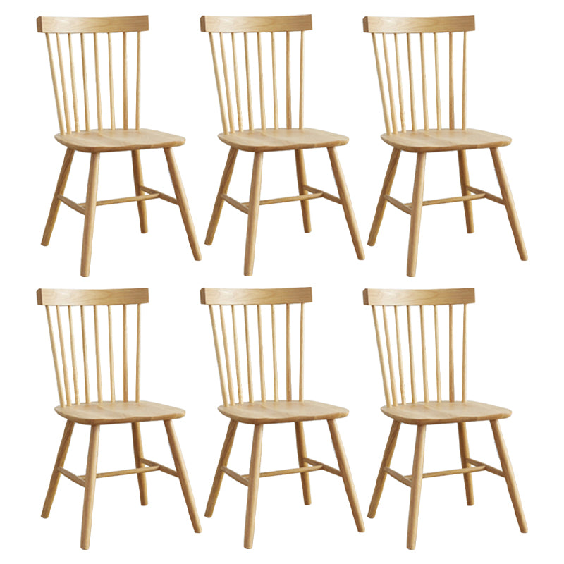 Contemporary Style Side Chair Wood Slat Back Dining Room Chair for Dining Room