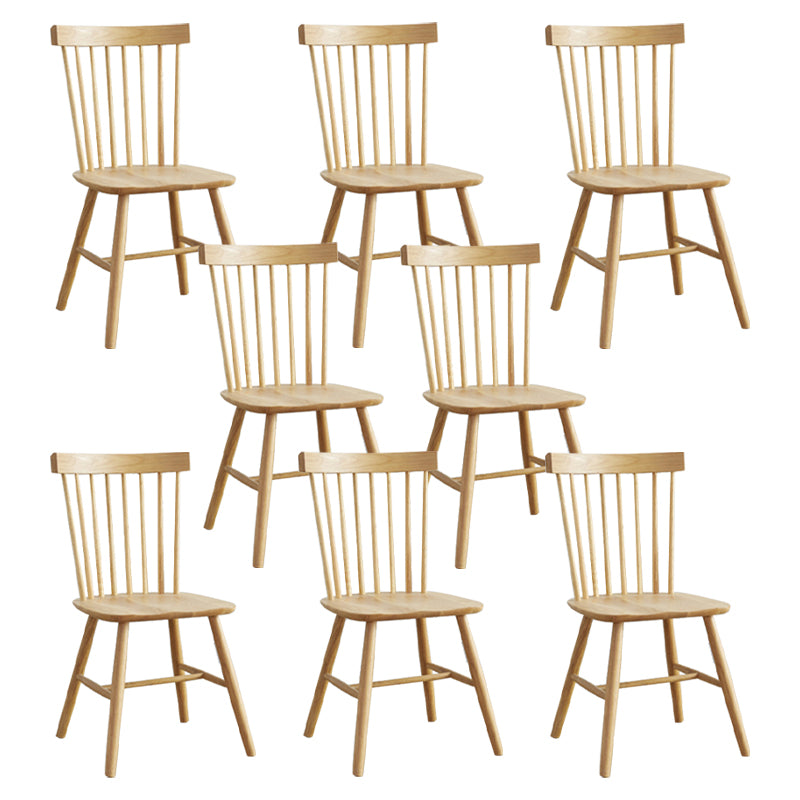 Contemporary Style Side Chair Wood Slat Back Dining Room Chair for Dining Room