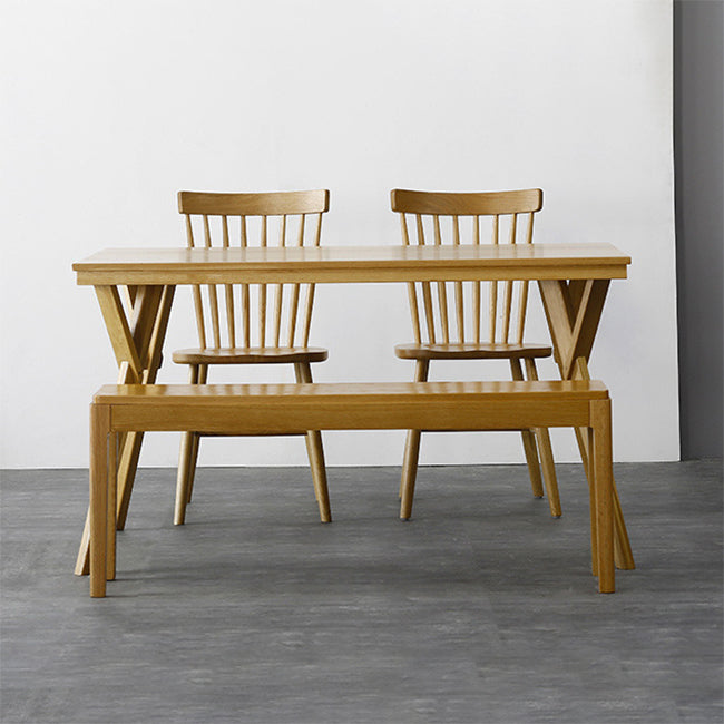 Contemporary Style Side Chair Wood Slat Back Dining Room Chair for Dining Room
