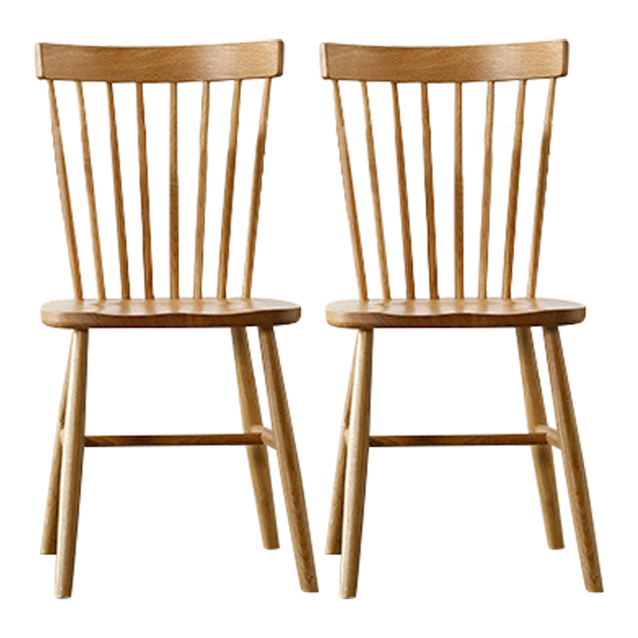 Contemporary Style Side Chair Wood Slat Back Dining Room Chair for Dining Room
