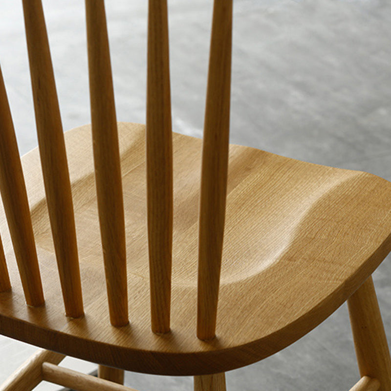 Contemporary Style Side Chair Wood Slat Back Dining Room Chair for Dining Room