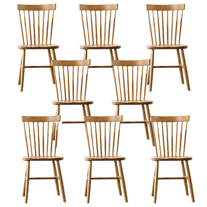 Contemporary Style Side Chair Wood Slat Back Dining Room Chair for Dining Room
