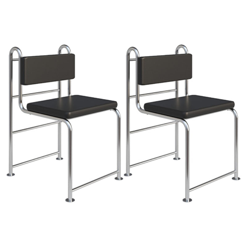 Contemporary Side Chair Metal Open Back Dining Room Chair for Indoor