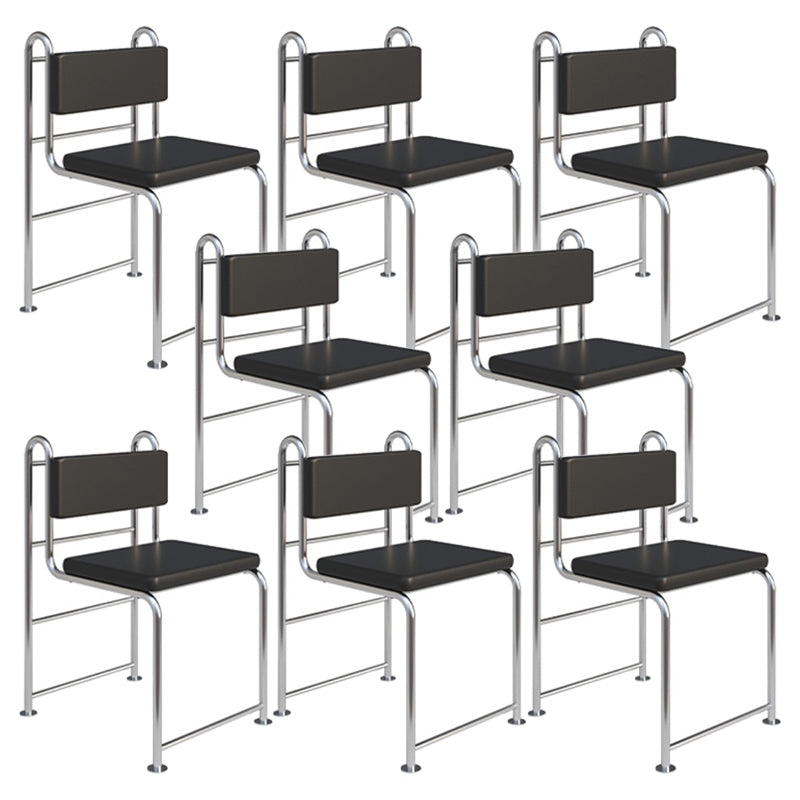 Contemporary Side Chair Metal Open Back Dining Room Chair for Indoor