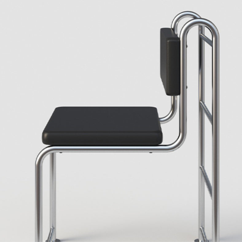 Contemporary Side Chair Metal Open Back Dining Room Chair for Indoor