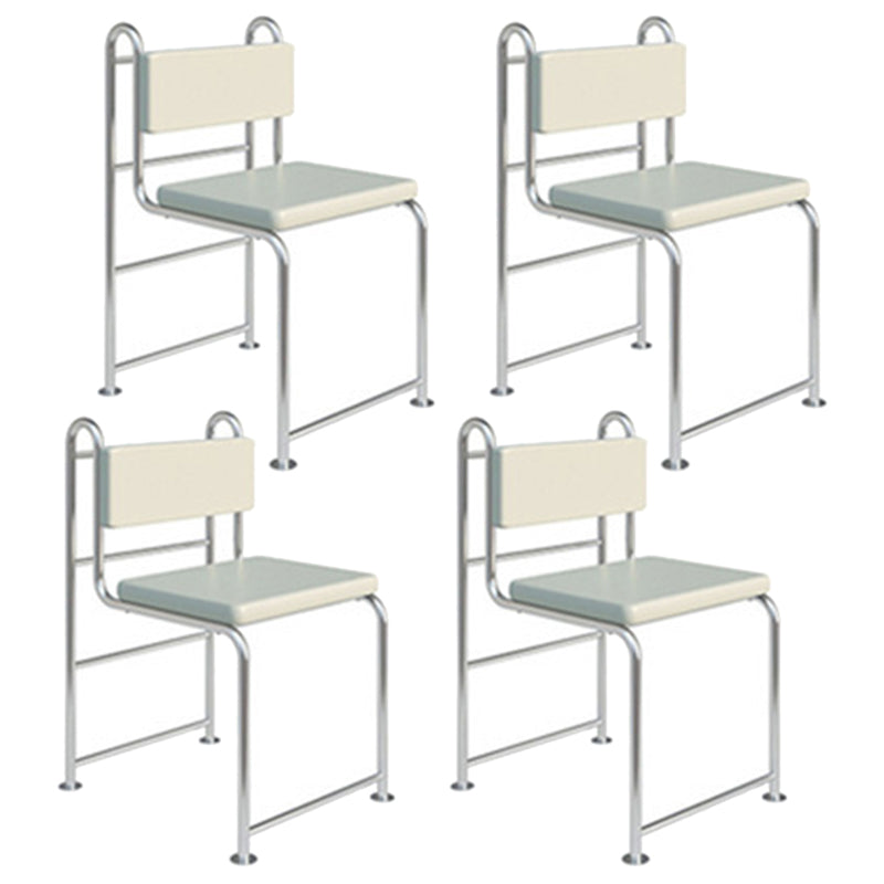 Contemporary Side Chair Metal Open Back Dining Room Chair for Indoor