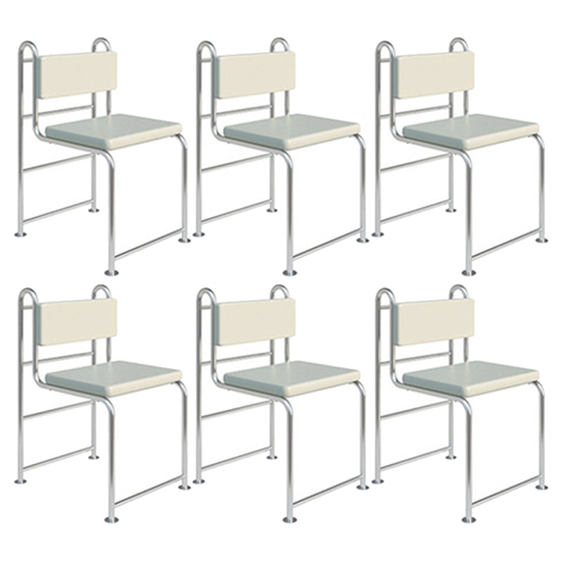 Contemporary Side Chair Metal Open Back Dining Room Chair for Indoor