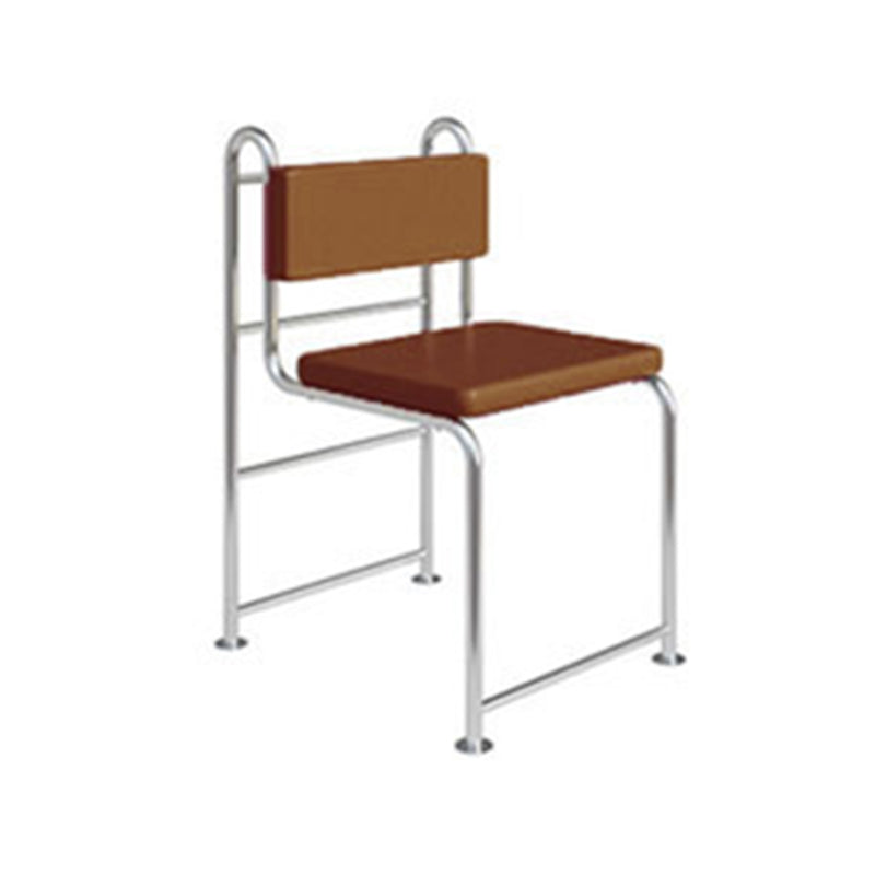 Contemporary Side Chair Metal Open Back Dining Room Chair for Indoor